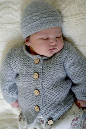 Baby Cakes Bc130 Tatum Cardi and Hat (8ply Baby)