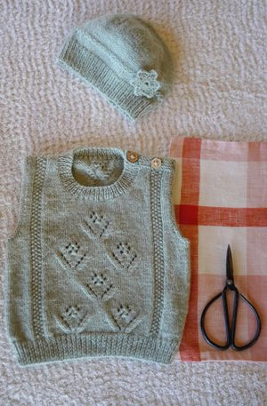 Baby Cakes Bc147 Posy Vest and Hat (4ply Baby)