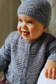 Baby Cakes Bc91 Frankie Cardi and Hat (4ply Baby)