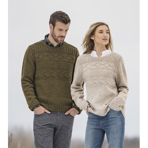 Blue Sky Fibers Pattern Pemberton Pullover.