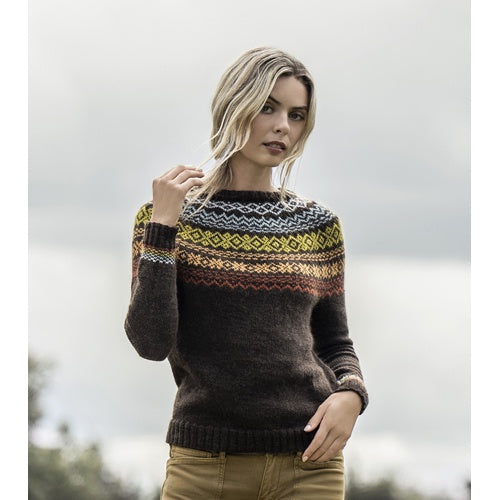 Blue Sky Fibers Pattern Terrace Gardens Sweater.
