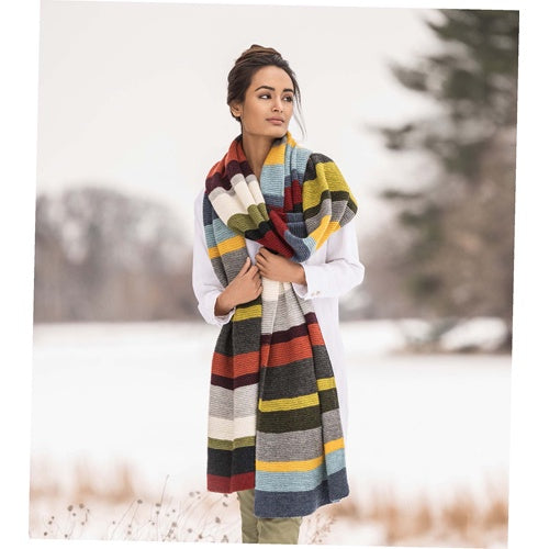Blue Sky Fibers Pattern 14 Color Woolstok Light Wrap.