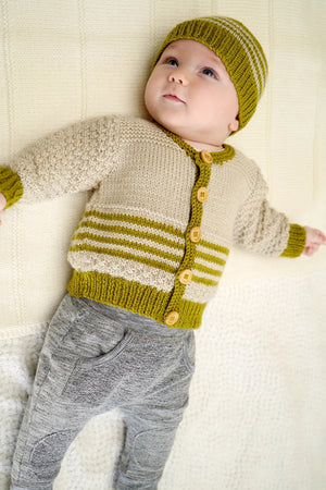 Baby Cakes Bc70 Eden Cardi and Beanie (8ply Baby)