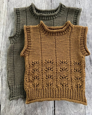 The Kiwi Stitch and Knit Co Billie Vest - (8 Ply Child)