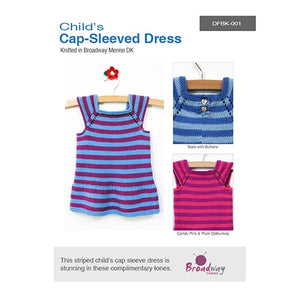 Broadway Pattern DFBK-001 Child's Cap Sleeve Dress.