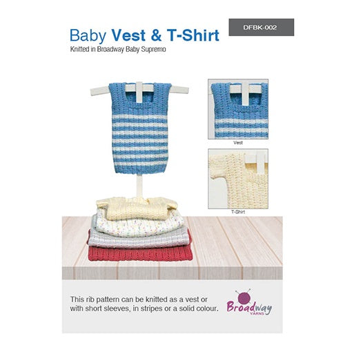 Broadway Pattern DFBK-002 Baby Vest and T Shirt.
