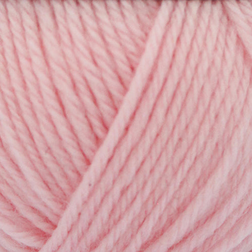 Close-up of pink Broadway Purely Wool DK 8 Ply yarn