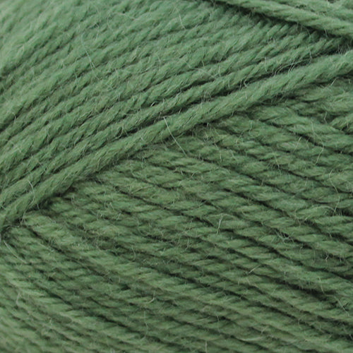 Close-up of green Broadway Purely Wool DK 8 Ply yarn