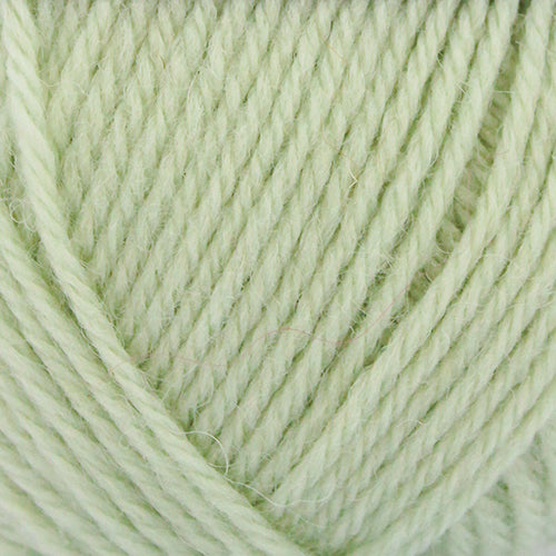 Close-up of light green Broadway Purely Wool DK 8 Ply yarn