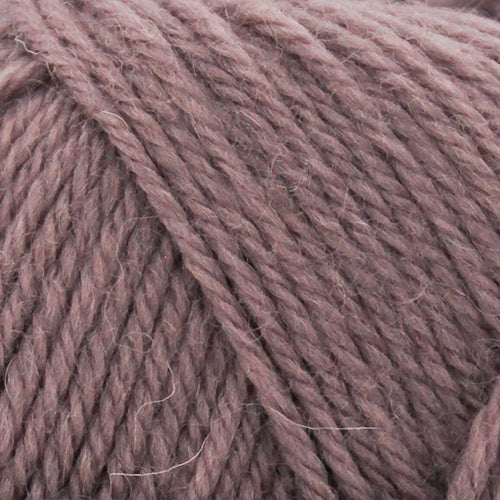 Close-up of a ball of brown yarn
