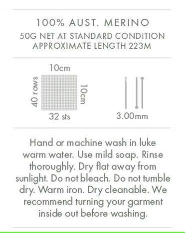 Crucci Baby Love Merino 3 Ply.