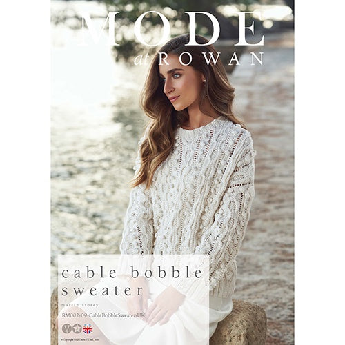 Rowan Pattern Cable Bobble Sweater.