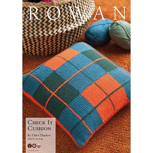Rowan Pattern Check It Cushion.