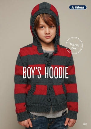Patons Pattern 0017 Boy's Hoodie.