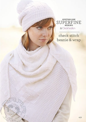 Cleckheaton Pattern 452 Beanie and Wrap - 8ply