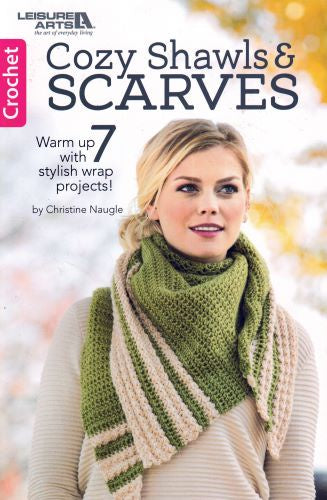 Book - Cosy Shawls and Scarves by Leisure Arts.