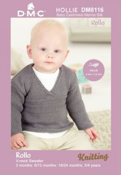 DMC Pattern DMF15479.04 Rollo V-Neck Sweater.