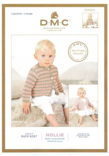 DMC Pattern DMF8459 La Petite Broderie Cardie.