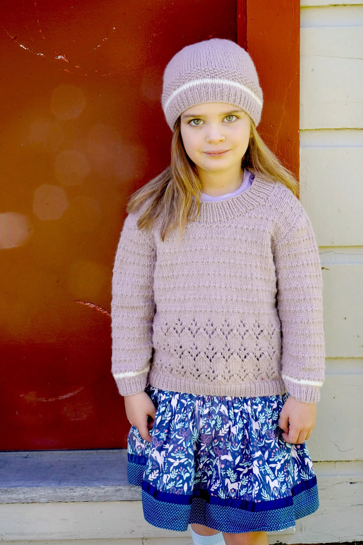 Little Cupcakes LF48 Brooke Sweater and Hat - (8ply Child)
