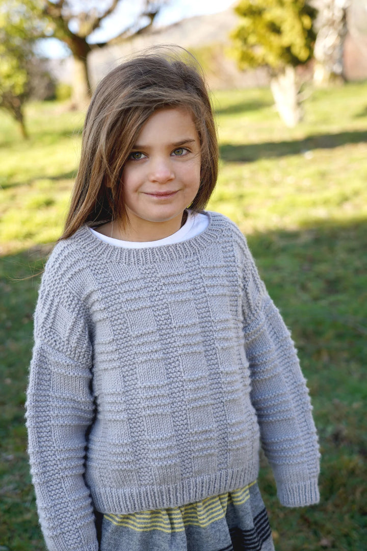 Little Cupcakes LF49 Silver Sweater - (8ply Child)