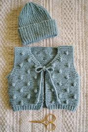 Blake Vest and Hat in Touch Yarns 8 ply Kit