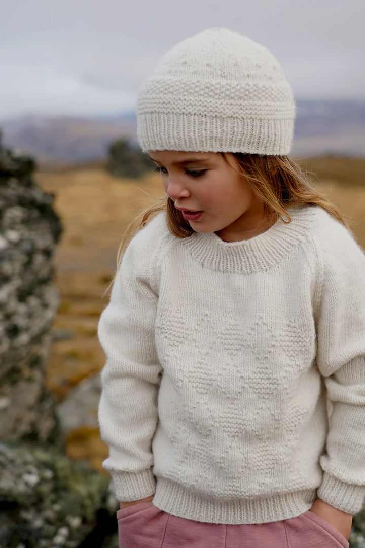 Little Cupcakes LF43 Alaska Sweater and Hat - (8ply Child)