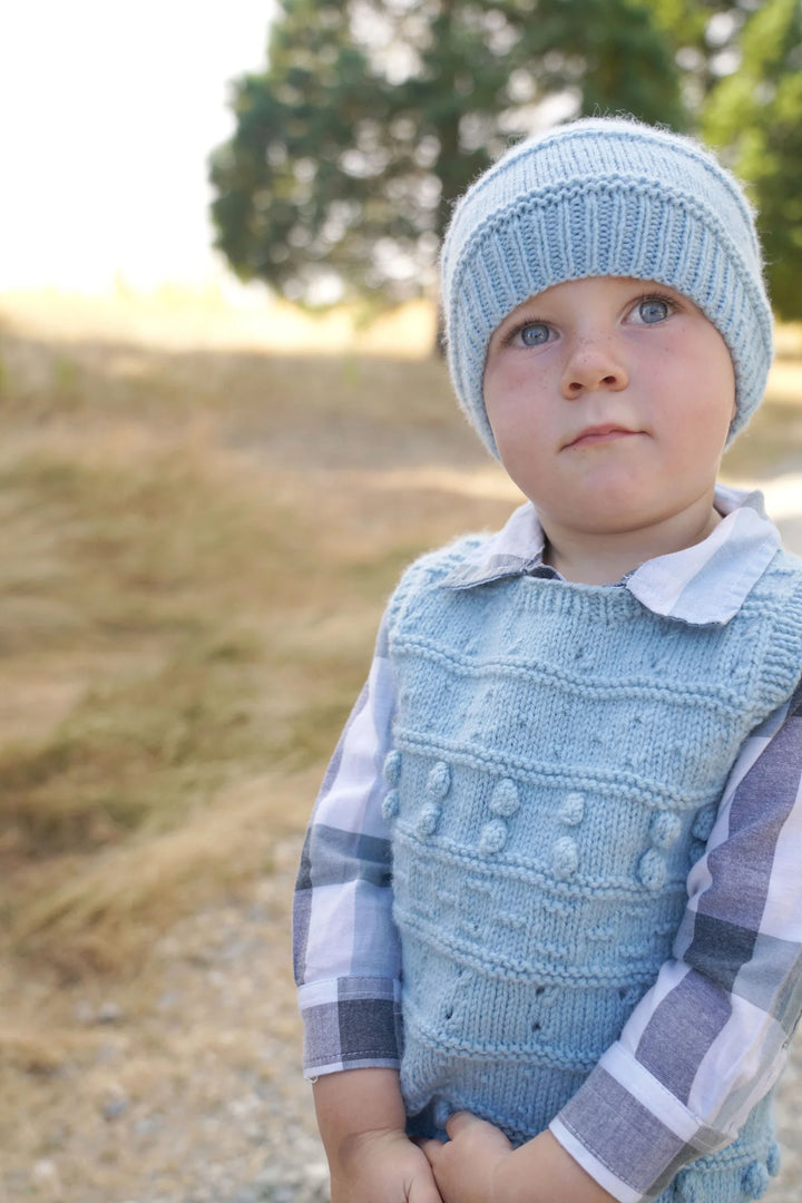 Little Cupcakes LF42 Harley Vest and Hat - (8ply Child)