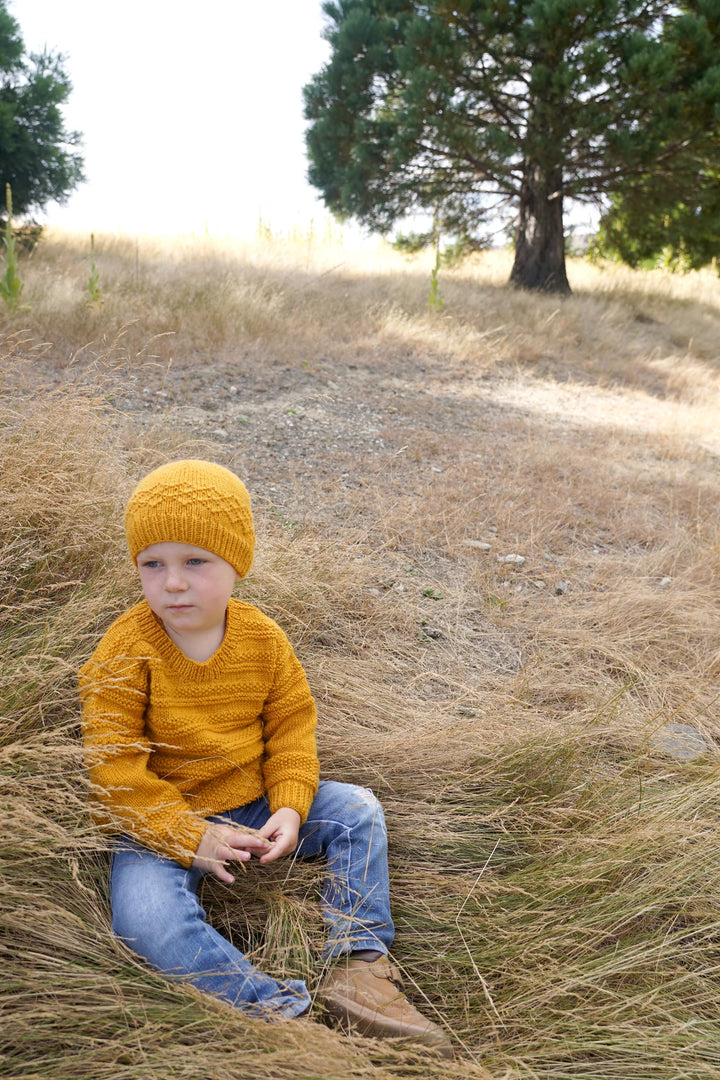 Little Cupcakes LF40 Goldie Sweater and Hat - (8ply Child)