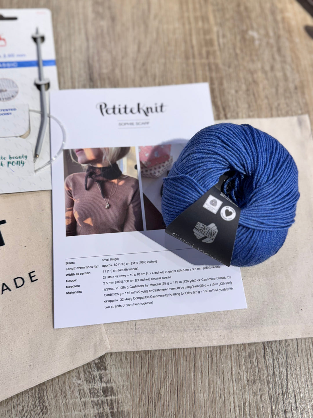 The Deluxe Sophie Scarf Knit Kit