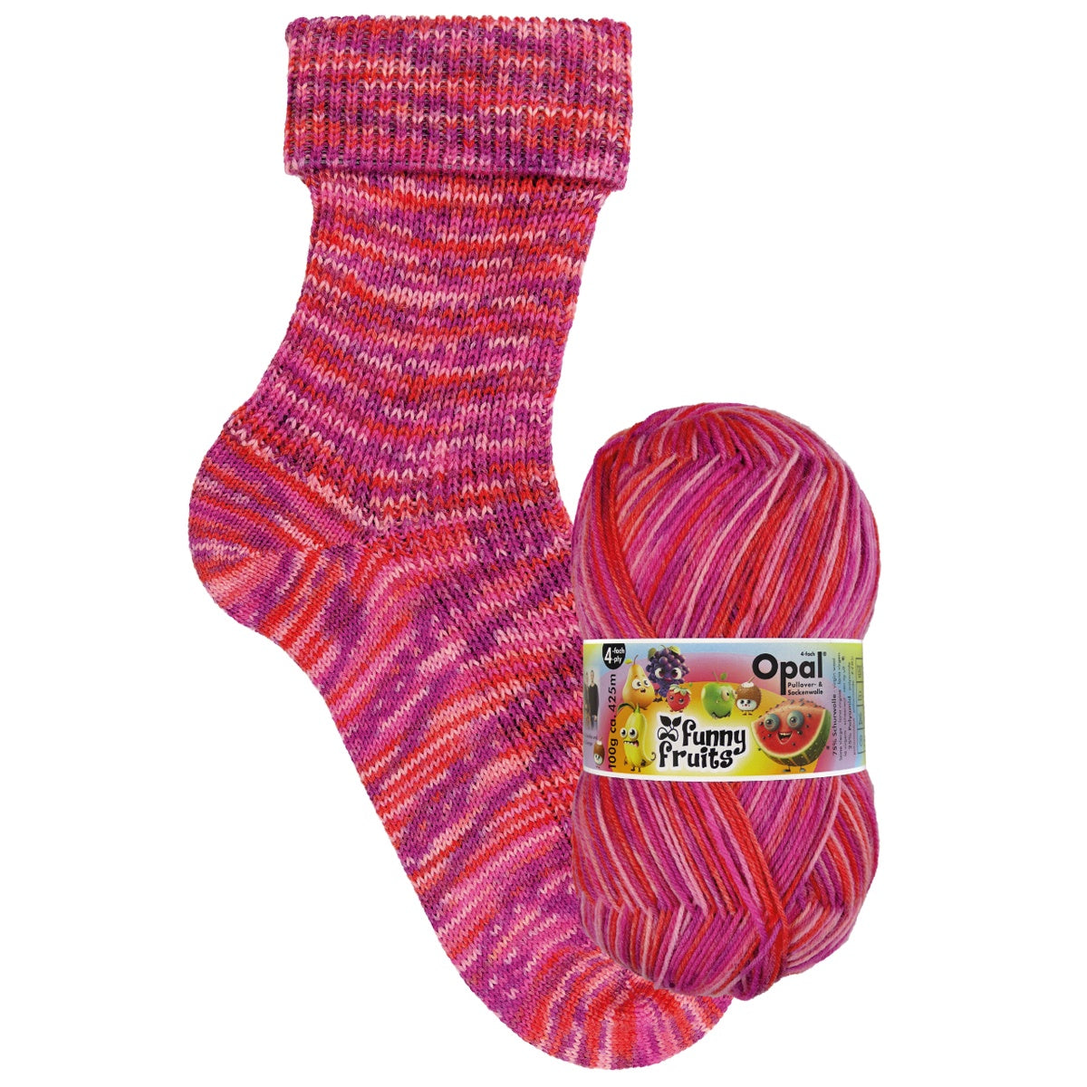 Opal 4 Ply Sock Yarn Funny Fruits – The Wool Shop Rangiora