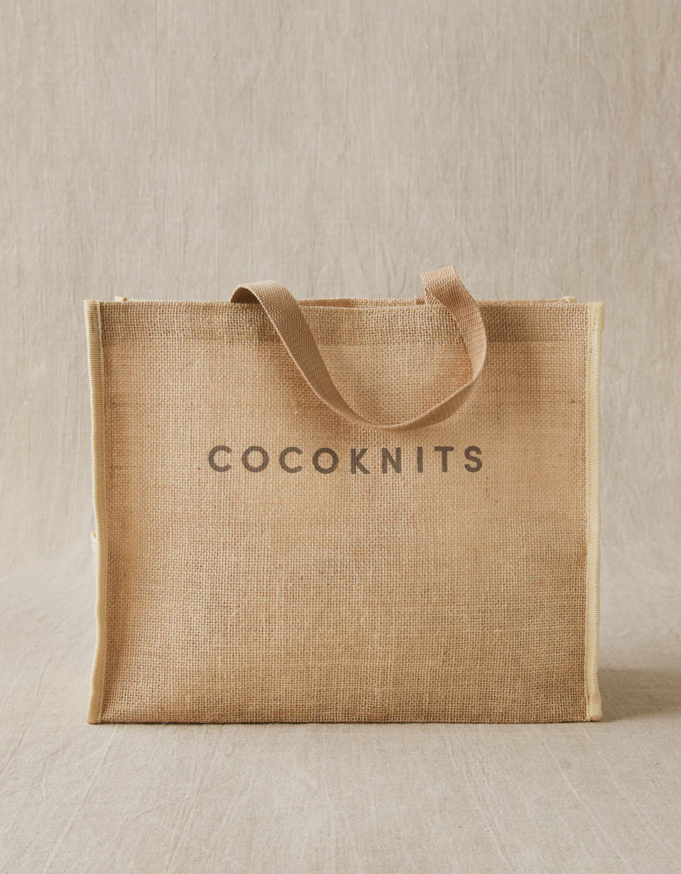 Cocoknits Jute Tote Bag