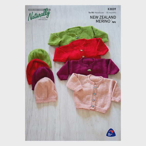 Cardigan and Hat - K3039