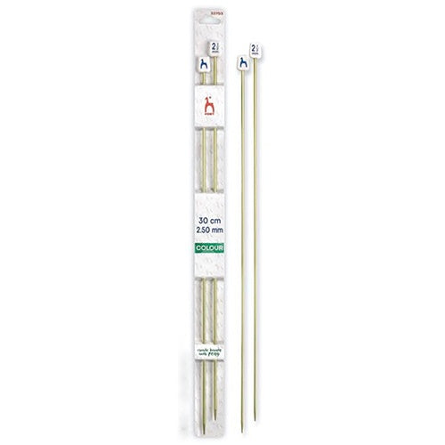Pony 30cm Annodised Straight Needles