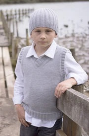 Little Cupcakes LF27 Micah Vest and Beanie - (8ply Child)