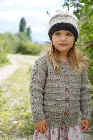 Little Cupcakes LF38 McKenna Cardi and Hat - (8ply Child)