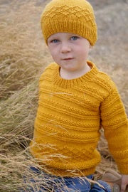 Little Cupcakes LF40 Goldie Sweater and Hat - (8ply Child)