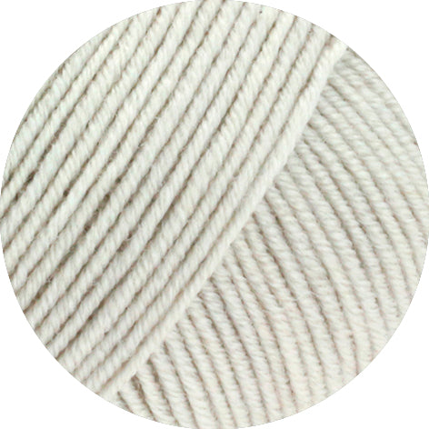 Close-up of a ball of light gray yarn