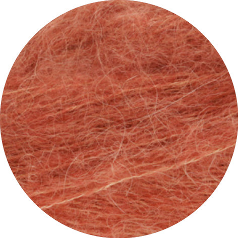 Close-up of red-brown yarn