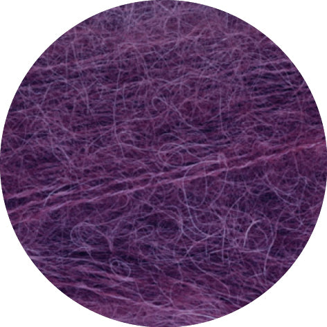 Close-up of purple textured yarn