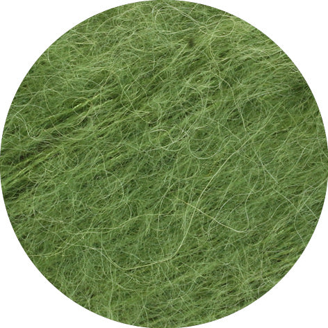 Close-up of green yarn