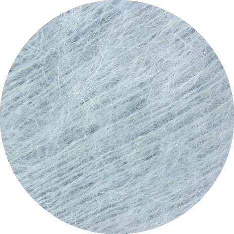 Close-up of light blue yarn