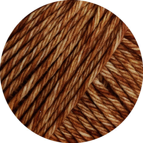 Close-up of brown Lana Grossa Vintage Chunky yarn - the Wool Shop NZ