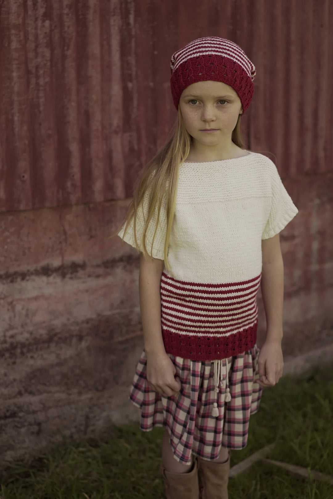 Little Cupcakes Lc34 Scarlett Rose Top and Hat - (10ply Child)