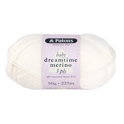 Patons Baby Dreamtime Merino 3 Ply.