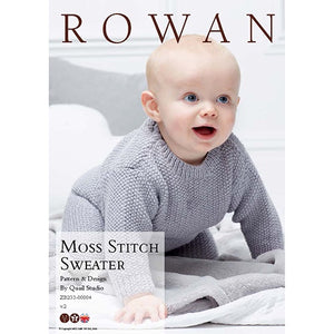 Rowan Pattern Moss Stitch Sweater.
