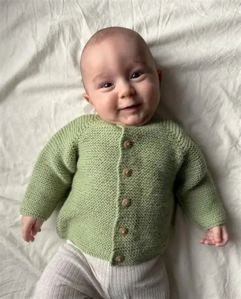Petite Knit Beginner's Jacket in Red Hut Naturals 8 ply