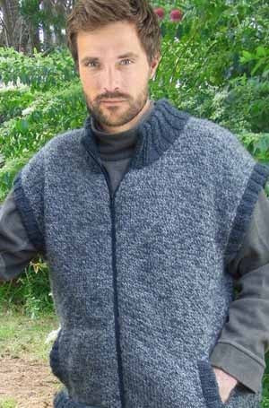 Countrywide Pattern P190 Mens Zipped Vest