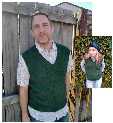 Countrywide Men's Vest in Possum Merino Kit
