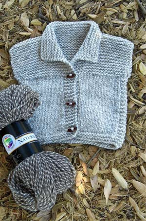 Countrywide Pattern P58 Toddler Sleeveless Vest with Collar - (14ply Baby)