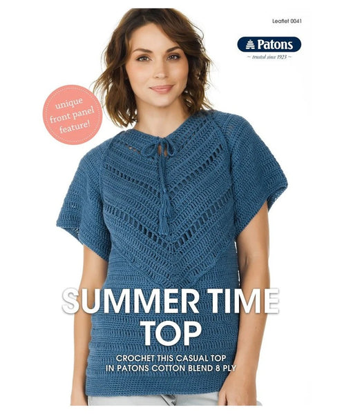 Patons Crochet Pattern 0041 Summer Time Top.